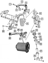 фото thumb №1, Втулка рычага передний задняя dodge ram 1500 06-19