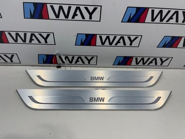 фото thumb №9, Bmw g11 планки накладки пороговые подсвечиваемый комплект европа