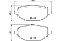 фото thumb №1, Brembo гальмівні колодки гальмівні renault captur ii hf_ 01 20- brembo