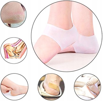Чехлы на потрескавшиеся пятки, подпяточники, повязки SOFT GEL от пяточных шпор.