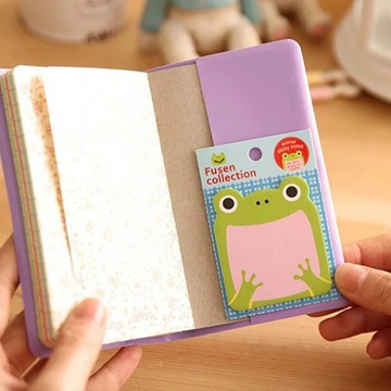 KARTECZKI SAMOPRZYLEPNE MINI DLA DZIECI W KSZTAŁCIE ZWIERZĄT NOTES 6x