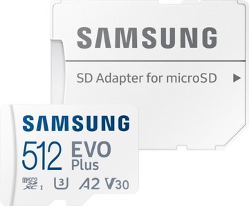 Karta pamięci micro SD SAMSUNG EVO Plus 512GB 160MB/s V30 2024