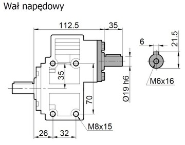 Przekładnia walcowa-liniowa HM-191 WBS