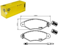 фото thumb №1, Набір - комплект гальмівних колодок гальмівних [hella]