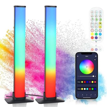 2X ИГРОВЫЕ ПОДСВЕТКИ ДЛЯ ТВ-ПК УМНЫЕ СВЕТОДИОДНЫЕ СВЕТОДИОДНЫЕ УКРАШЕНИЯ ОКРУЖАЮЩЕЙ СРЕДЫ