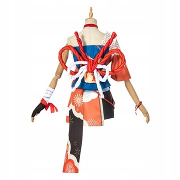 Genshin Impact Yoimiya Косплей Костюм Парик L