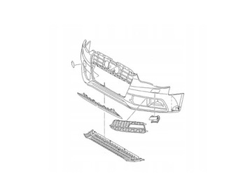 фото thumb №1, Запчасть бампера перед audi q3 8u0807437b
