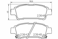 фото thumb №2, Тормозные колодки тормозные toyota задняя avensis verso 01- 2,0d