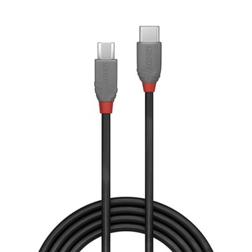 Lindy 36890 USB 2.0 Type C — линейный кабель Micro B Anthra — 0,5 м