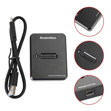 Адаптер SSD Карманный диск NVME/SATA M.2 USB-C емкостью 2 ТБ