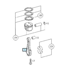 фото thumb №7, Шатун mercedes m112 a1120301320