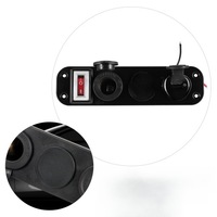 фото thumb №6, Цифровий панель дисплея зарядний пристрій автомобільна роз'єм універсальні червоні 4 in