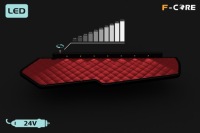 Полка на панель tir volvo fh 4 13-19 двойной кожа в Украине, фото thumb