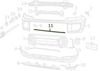 фото thumb №3, Планка верхня рамки решітка overland jeep grand cherokee wl 2021-