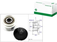 Сцепление генератора toyota corolla e11 2.0 d-4d Киев, фото thumb