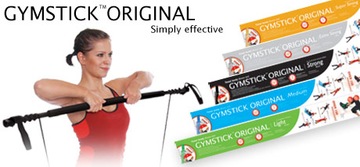 Оригинальная телескопическая штанга Gymstick, черная.