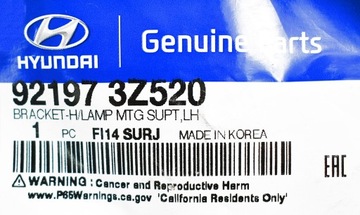 HYUNDAI OE ДЕРЖАТЕЛЬ КРЮК КРЕПЛЕНИЕ ФАРЫ ЛЕВОЕ HYUNDAI i40 921973Z520