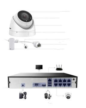 Система безопасности ANNKE 5MP с камерами ONVIF