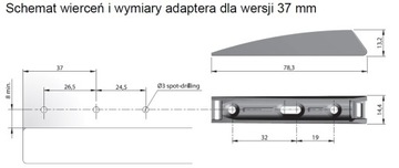 Italiana odbojnik Długi Mocny/magnes BIAŁY