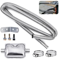 фото thumb №1, Wąż выпускной do генератора тока 25mm труба выхлопная ze нержавеющая сталь