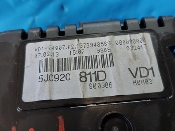 фото thumb №12, Спидометр манометр fabia ii рестайлинг 1.6 tdi 5j0920811d