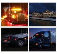 фото thumb №7, 12pcs 12-24v led сторона маркер освітлення лампа бічна led решітка light