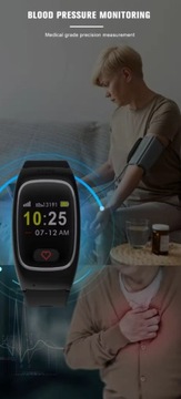 Monitor ciśnienia krwi lokalizator GPS. Inteligentny zegarek dla seniorów.