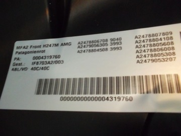 фото thumb №8, Mercedes gla 45 amg рестайлинг 247 w247 бампер комплектный красный камера 3993