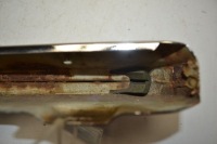 Mercedes w116 wąs уголок бампера левый перед Оригинал, фото thumb