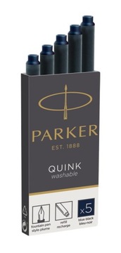 КАРТРИДЖИ PARKER Темно-синие, 5 ШТ. ДЛИННЫЕ ДЛЯ РУЧОК С ЧЕРНИЛАМИ 1950385 ОРИГИНАЛ