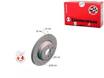 фото thumb №1, Диски гальмівні 2szt bmw 3 f30 11- зад zimmermann