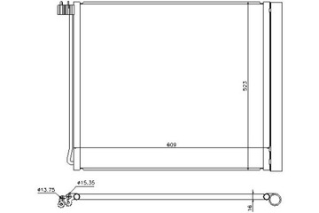 фото thumb №13, Радиаторов кондиционера bmw x5 e70 07- , x5 f15 13- , x6 e71-e72 nis