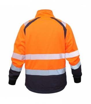 Elastyczna Odblaskowa Bluza Robocza BoSafety Orlando 2 Dużo Kieszeni Hi-VIS