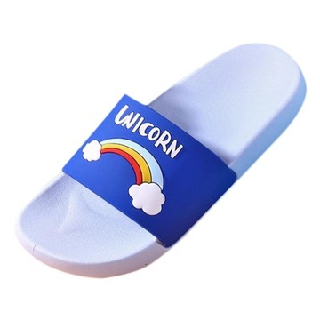 Детские тапочки Rainbow Мягкие и удобные для родителей и детей Голубые 24-25