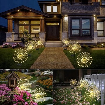 2X СОЛНЕЧНАЯ ЛАМПА ДЛЯ САДА УКРАШЕНИЕ ОДУВШИНКИ 150 LED