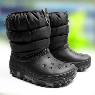 Buty zimowe Crocs Classic Neo 207684-BLACK 28-29