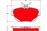 фото thumb №2, Гальмівні колодки гальмівні citroen задня c6 trw