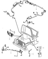 фото thumb №6, Жгут отсек двигателя wrangler jk 2.8 crd 68164675ab