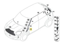 фото thumb №8, Левый поворотник bmw mini countryman paceman оригинальный 51139812907