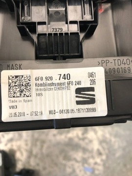 фото thumb №6, Спидометр приборы seat ibiza v 6f0920740 европа