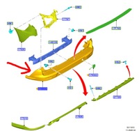 фото thumb №1, Бампер задній ford transit connect mk2 2013-18 оригінальний номер