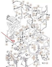 фото thumb №8, Audi a3 8l двигун охолоджуюча рідина труба 06a121065ak oem