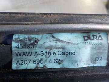 фото thumb №7, Mercedes w207 купе 09- планка скла лобовий права