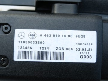 фото thumb №8, Ролета багажника чёрная mercedes g 463 w463 новый модель 18-