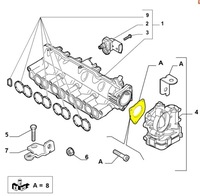 фото thumb №2, Прокладка дросель alfa romeo mito giulietta