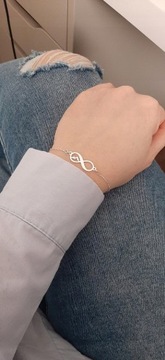 СЕРЕБРЯНЫЙ НАБОР 925 проба бесконечность + ГРАВИРОВКА