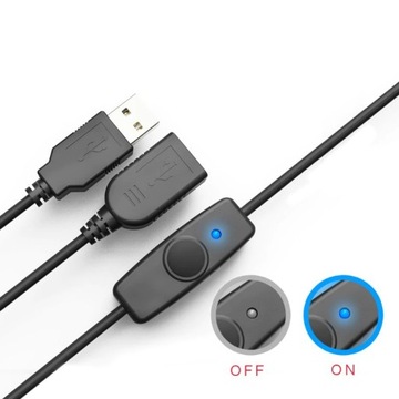 WŁĄCZNIK WYŁĄCZNIK ZASILANIA USB LAMPKA WIATRAK