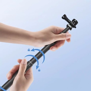 Держатель монопода для дайвинга Telesin 300 см для камер GoPro 12 11 10 9 DJI SJ