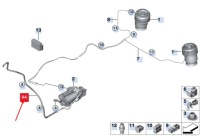 фото thumb №1, Bmw x5 f15 air spring compressor vent tubing 37206850559 6850559