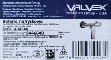 POLSKA bateria prysznicowa Valvex cubic + zestaw NATRYSKOWY Tempesta GROHE